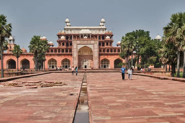 Red Fort Delhi Een Rode Zandsteen Fort Stad Gebouwd Tijdens — Stockfoto