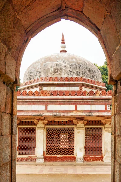 Qutub Minar New Delhi Indien Den Högsta Minaret Indien Marmor — Stockfoto