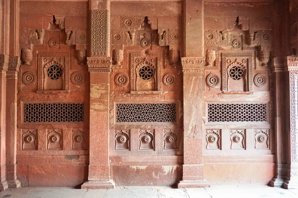 Red Fort Delhi Een Rode Zandsteen Fort Stad Gebouwd Tijdens — Stockfoto