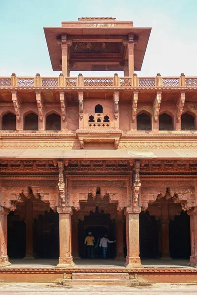 Fuerte Rojo Delhi Una Ciudad Fortificada Arenisca Roja Construida Durante — Foto de Stock