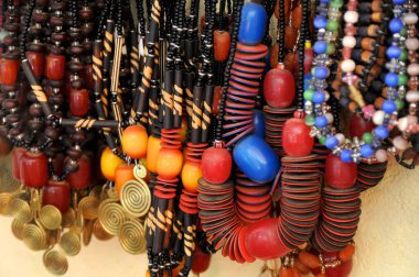 Maasai hand crafted jewelery and ethnic decoration clipart