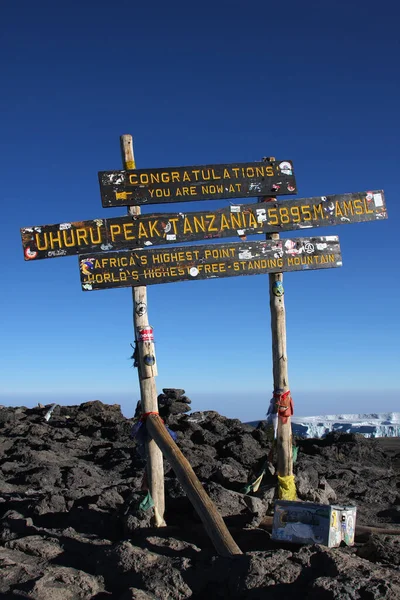 Landskab Mount Kilimanjaro Taget Afrika Tanzania - Stock-foto