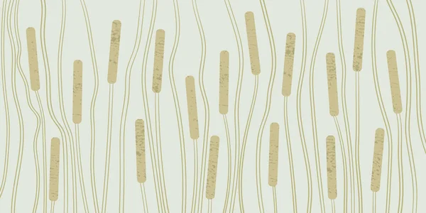 Fond Abstrait Avec Quenouilles — Image vectorielle
