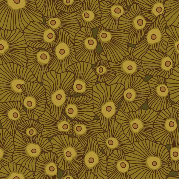 Soyut organik şekilli kusursuz bir desen. El çizimi vektör çizimi. Düz renkler, hatırlaması kolay.