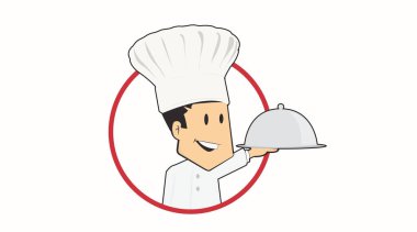 Vektör İzole Resimler veya Şefin Simgesi