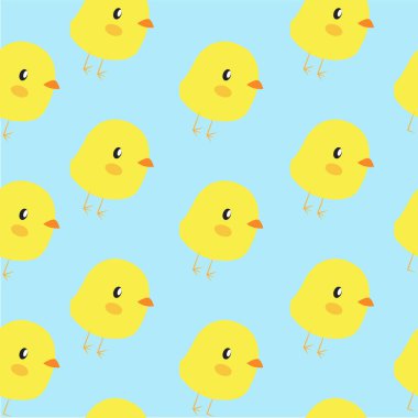 Tavuklu Vektörsüz Desen