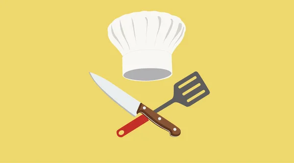 Vector Geïsoleerde Illustratie Van Een Chef Logo — Stockvector