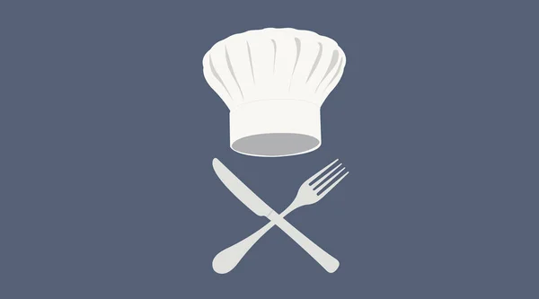 Vector Geïsoleerde Illustratie Van Een Chef Ikoon — Stockvector