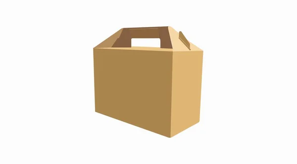 Izolowana Ilustracja Wektora Take Away Box — Wektor stockowy