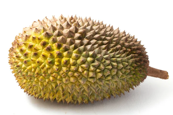 Roi Des Fruits Pelures Durian Durian Isolé Sur Fond Blanc — Photo