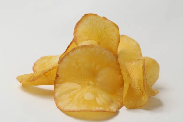 Keripik Singkong Oder Cassava Chips Sind Snacks Die Aus Maniok — Stockfoto