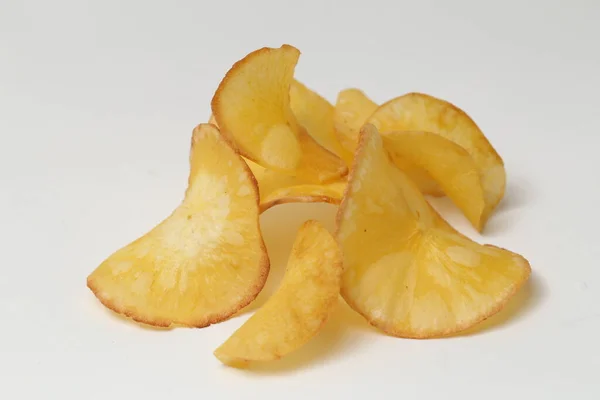 Keripik Singkong Cassava Chip 카사바를 간식이다 Keripik Singkong 인도네시아에서 배경에서 — 스톡 사진