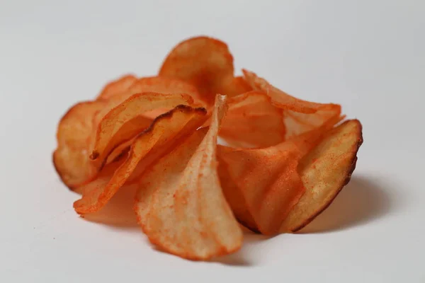 Los Chips Keripik Singkong Casava Son Bocadillos Hechos Yuca Rodajas — Foto de Stock