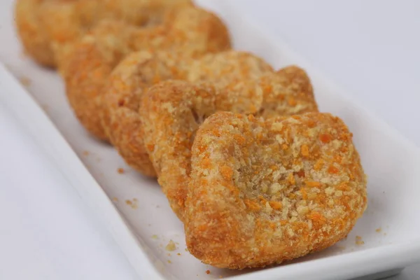 Nuggets Frango Isolado Fundo Branco — Fotografia de Stock