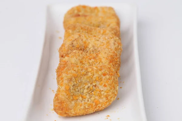 Nuggets Frango Isolado Fundo Branco — Fotografia de Stock