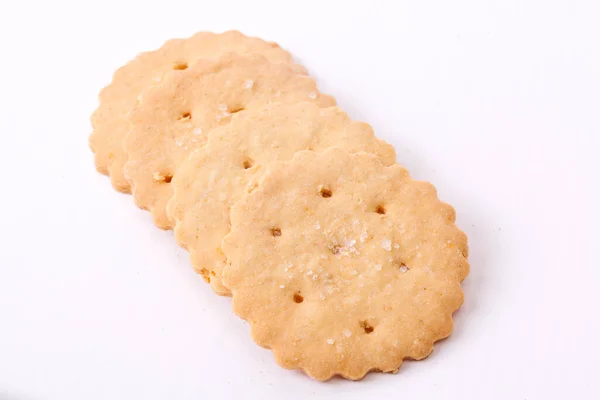 Limonádé Keksz Cookie Elszigetelt Fehér Alapon — Stock Fotó