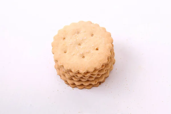 白い背景に隔離されたレモネードビスケットクッキー — ストック写真