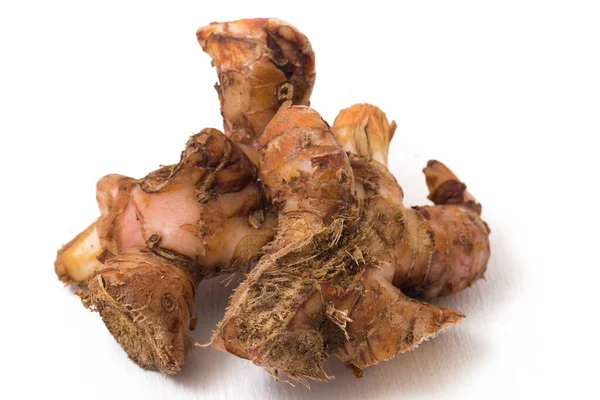 Rhizomes Galangal Alami Indonesia Yang Disebut Lengkuas Atau Lao Digunakan — Stok Foto