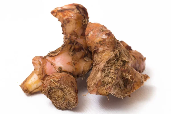 Natural Galangal Rhizomes Indonesia Called Lengkuas Laos Used Traditional Asian — Stock Photo, Image