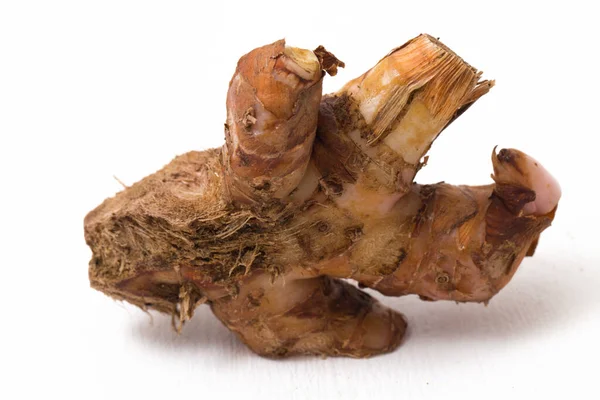 Rhizomes Galangal Alami Indonesia Yang Disebut Lengkuas Atau Lao Digunakan — Stok Foto