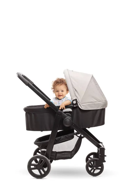 Baby Boy Stroller Isolated White Background — Stock Photo, Image