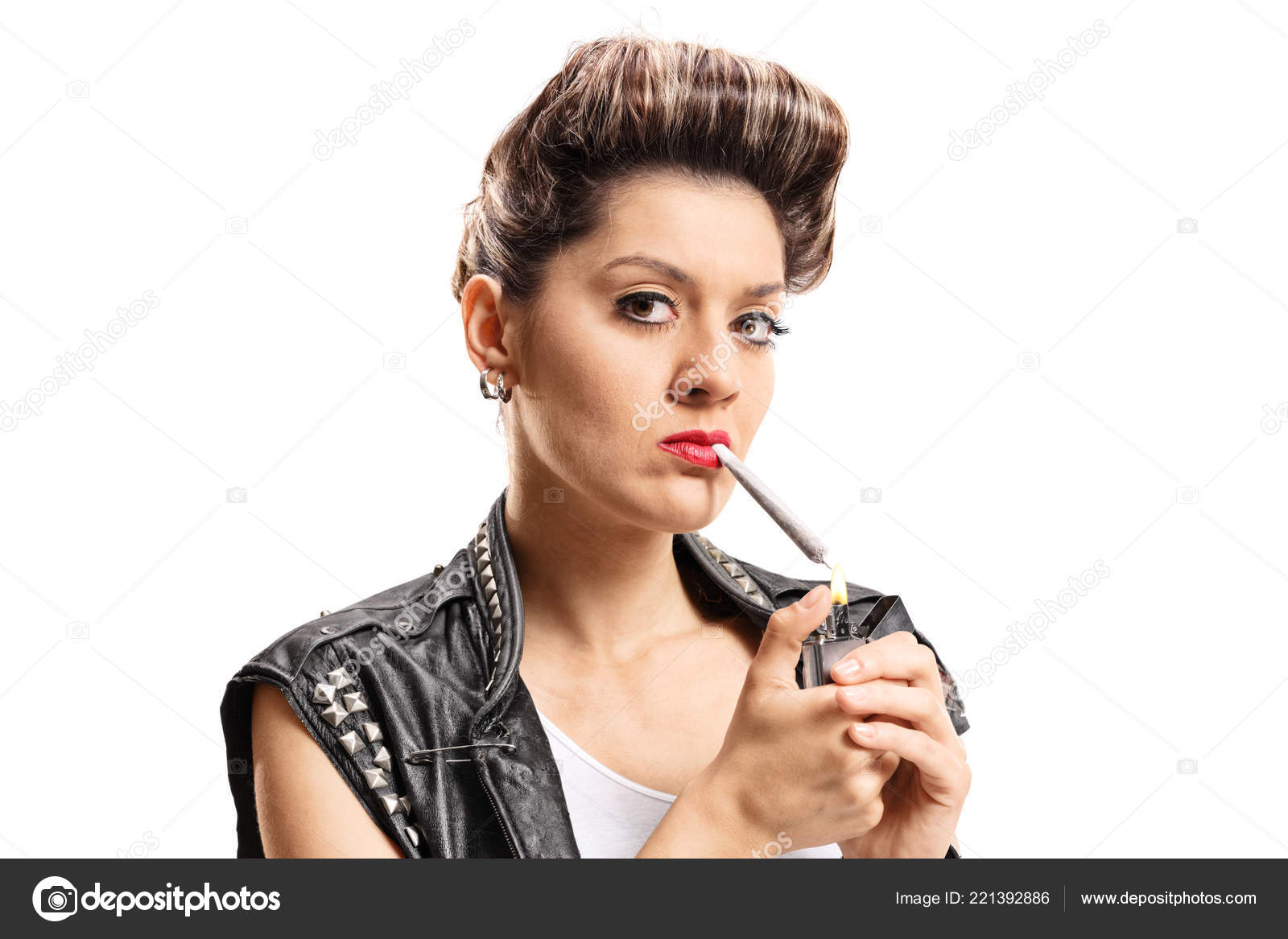 Punk Girl Smoking