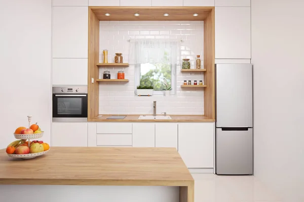 Shot Modern Kitchen Interior — Stock Photo, Image