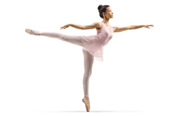 Ballerine dans une pose arabesque — Photo