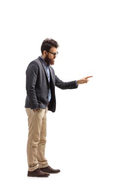 Parmağıyla azarlayan adam