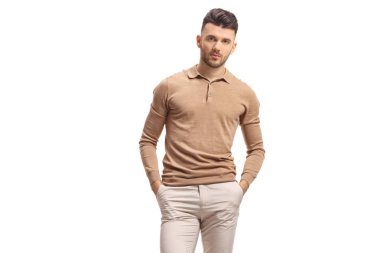 poz rahat genç adam