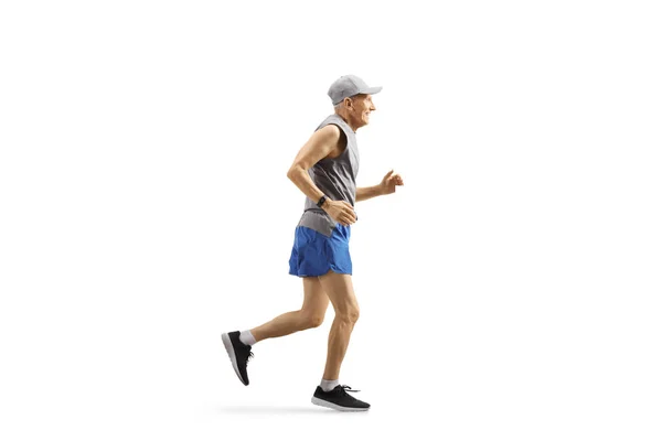 Senior man jogging — Stock Photo, Image