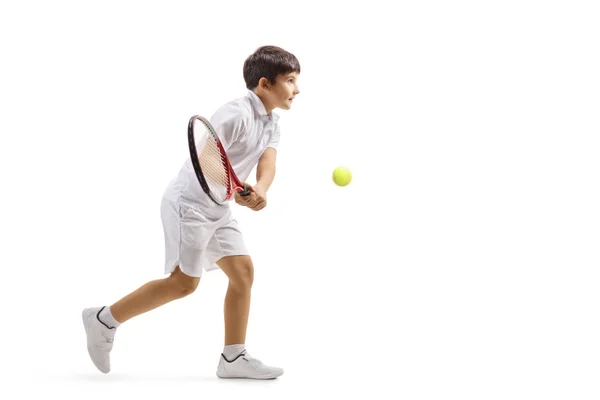 Хлопчик грає теніс — стокове фото