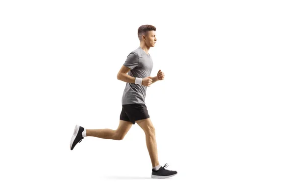 Young guy jogging — Stock Photo, Image