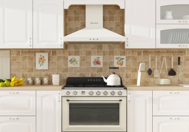 Mutfak iç 3d render