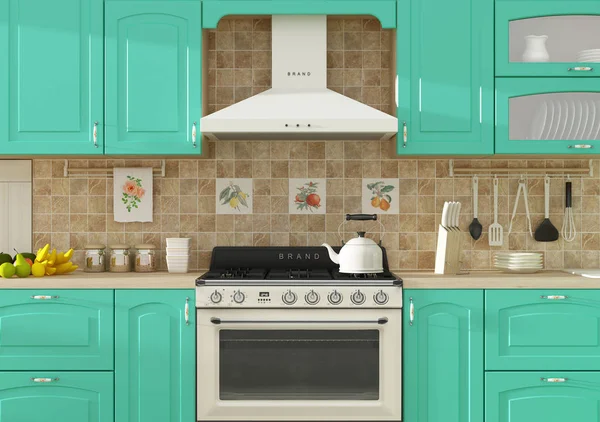 Mutfak iç 3d render