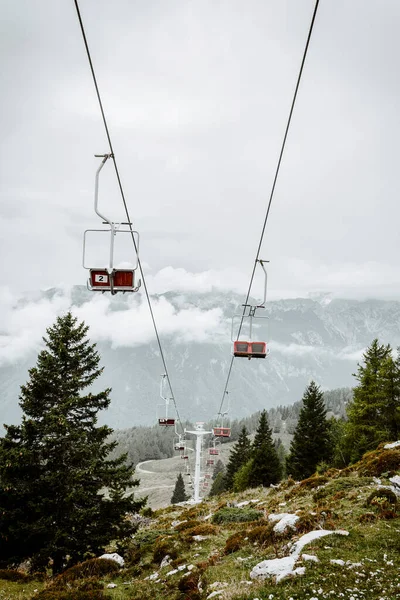 Beautiful View Cable Car Alpine Mountains Velika Planina Slovenia Europe — Stock Photo, Image