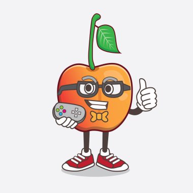 Royal Ann Cherry çizgi film karakterinin çekici bir oyuncu olarak çizimi.