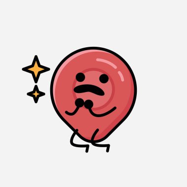 Düz Tasarım Biçimli Şirin Pin Noktası Maskot Vektör Karakteri