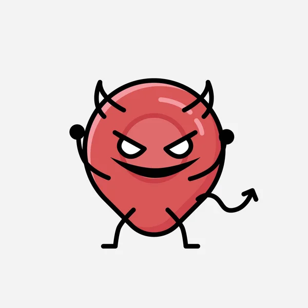 Una Ilustración Del Personaje Del Vector Mascota Del Icono Del — Vector de stock