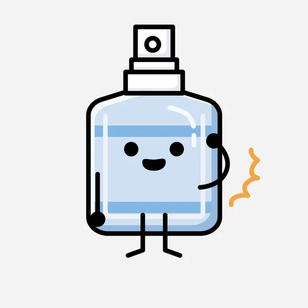 디자인 스타일 Cute Hand Sanitizer Mascot Vector Character — 스톡 벡터