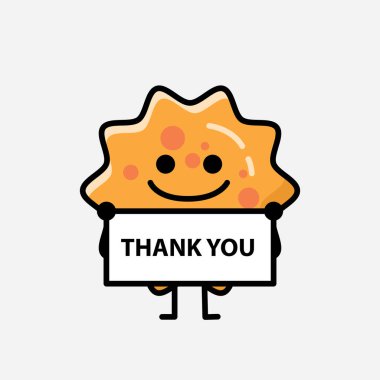 Düz Tasarım Biçimli Şirin Virüs Maskot Vektör Karakteri