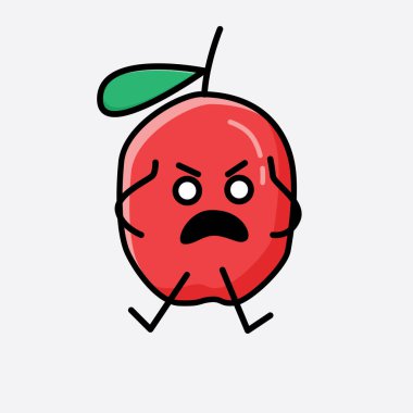 Şirin Wolfberry Vektör Karakterinin bir çizimi