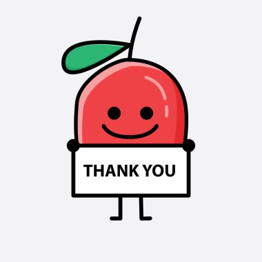 Şirin Wolfberry Vektör Karakterinin bir çizimi