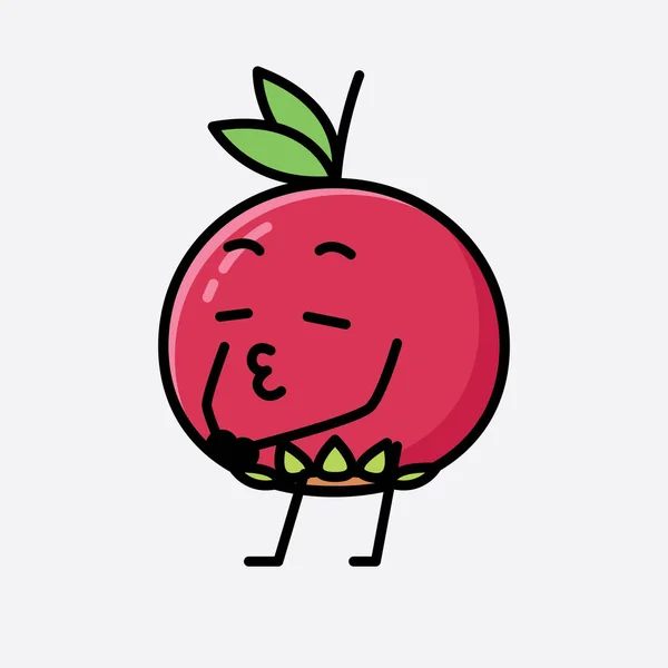 ปภาพของน Ugni Fruit Mascot กษรเวกเตอร — ภาพเวกเตอร์สต็อก