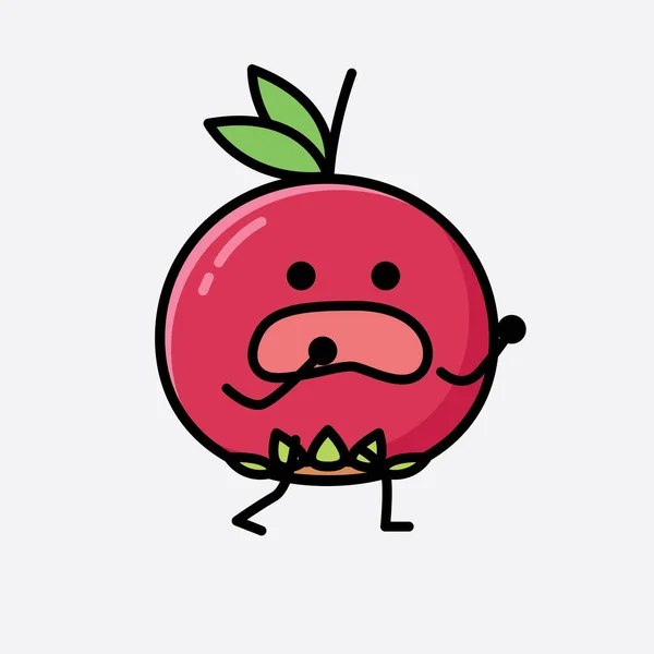 ปภาพของน Ugni Fruit Mascot กษรเวกเตอร — ภาพเวกเตอร์สต็อก