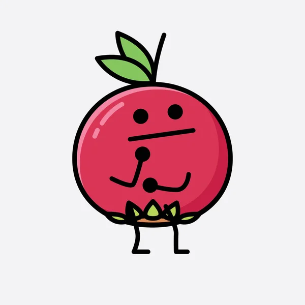 Une Illustration Personnage Vectoriel Mascotte Fruits Ugni Mignon — Image vectorielle