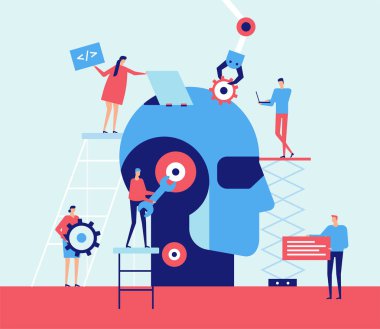 Yapay zeka - düz stil tasarlamak