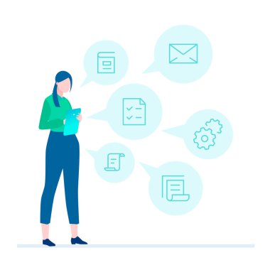 Çoklu görev - düz stil tasarlamak