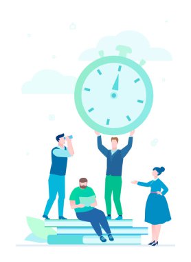 Zaman yönetimi - düz stil tasarlamak