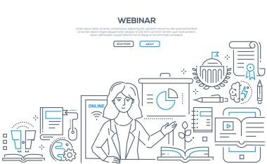 Webinar - çağdaş renkli çizgi stil tasarlamak